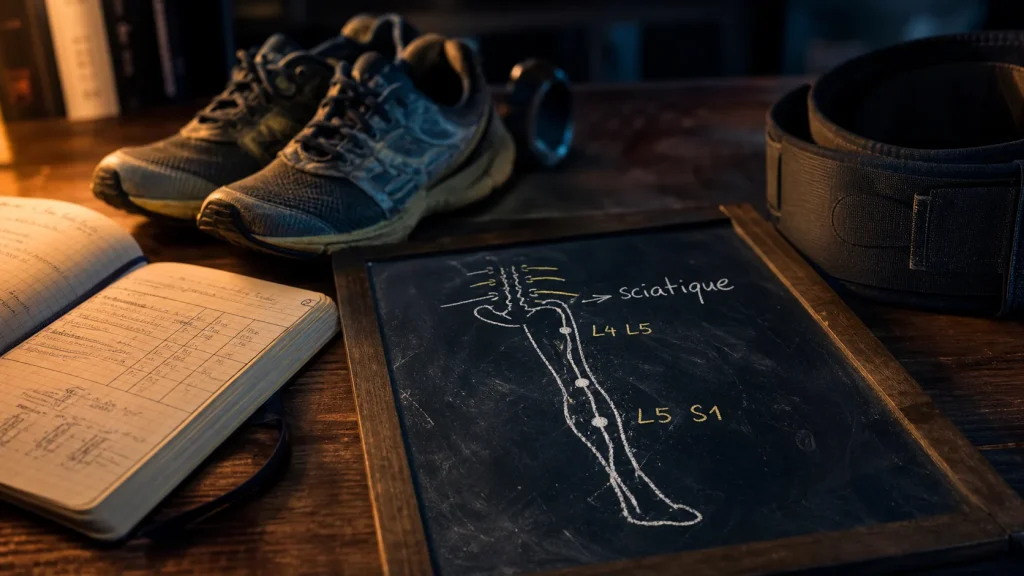 Courir avec une sciatique : itinéraire douleur et reprise progressive L4 L5 L5 S1