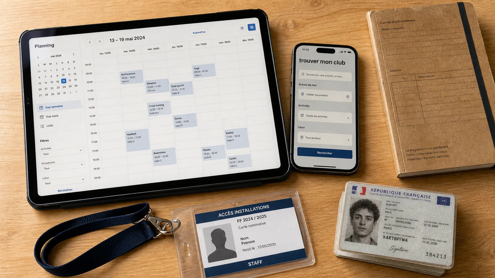 EVAE planning : trouver mon club et les horaires