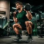 Exercice jambe : squat avec haltères pour protéger les genoux