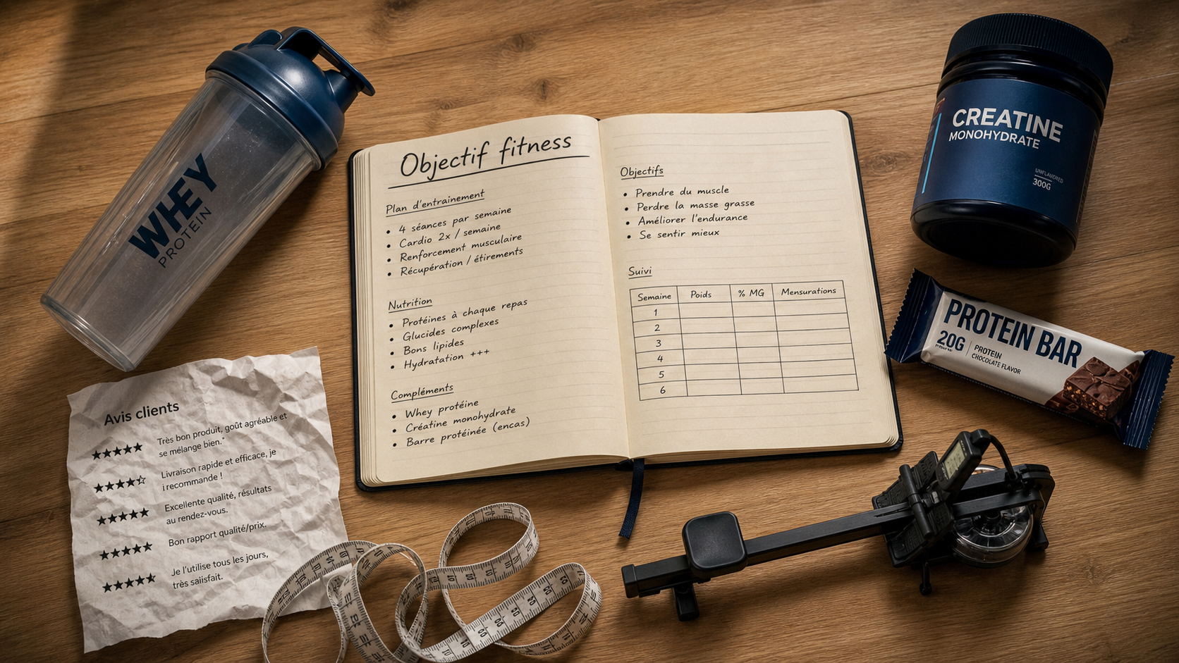 Fitness fr : produits fitness selon objectif sportif et niveau