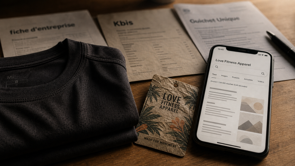 Love Fitness : activewear, fiche Pappers et page locale