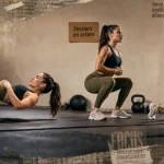 Muscler fessiers : pont fessier, squat et fente arrière en salle de sport