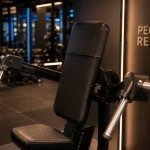 Pec deck reverse en salle de sport, réglages et bras écartés