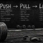 Push Pull Legs program 3 séances musculation