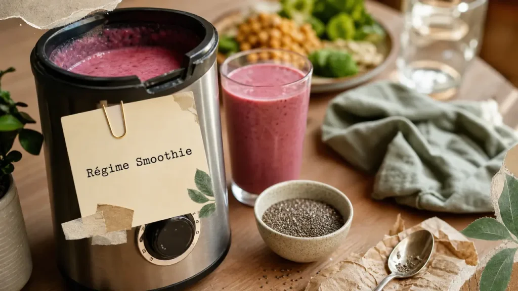 Régime smoothie : smoothie framboise épais 12 jours