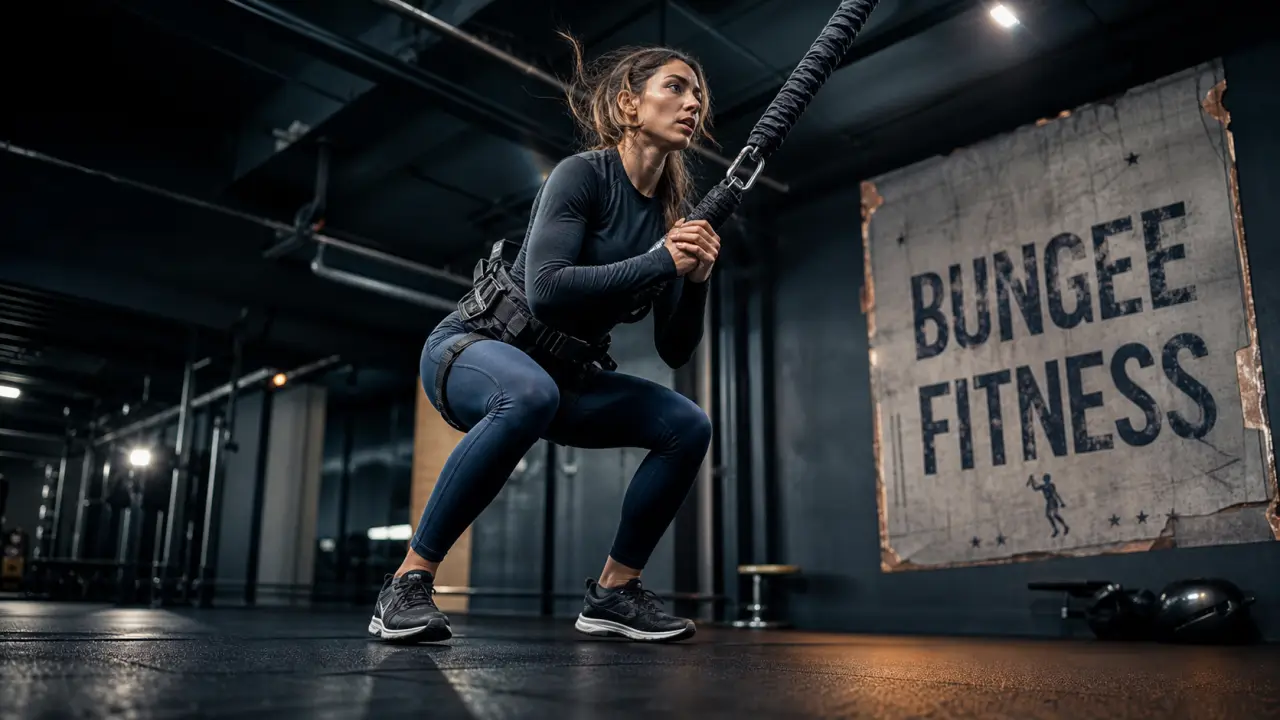 Bungee fitness : cours aérien en harnais, gainage cardio et coordination