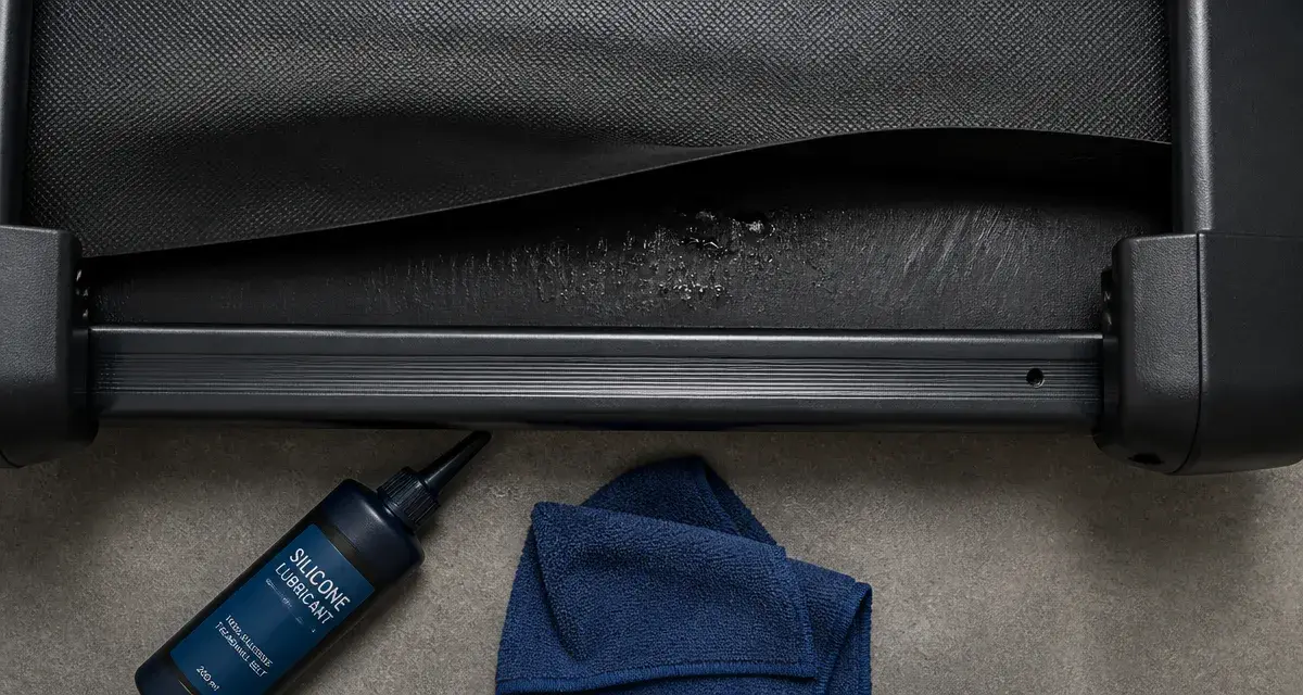Lubrifiant tapis de course silicone en spray : film sous la bande