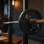 Poids barres musculation : barre 20 kg, repères 15 kg et 25 kg