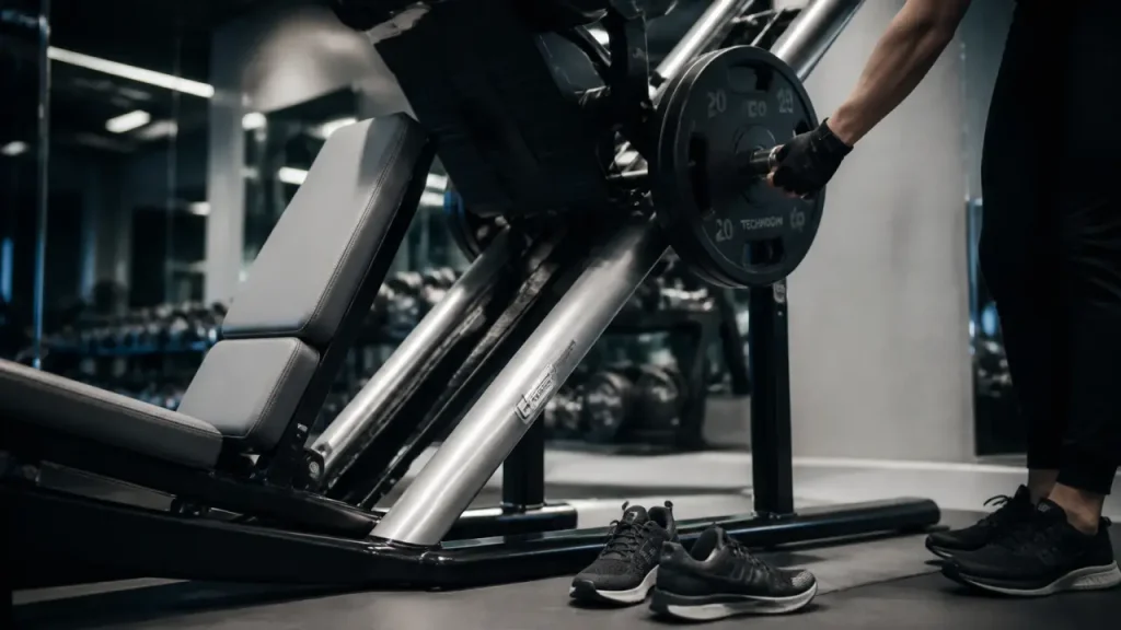 Presse musculation à jambes en home gym
