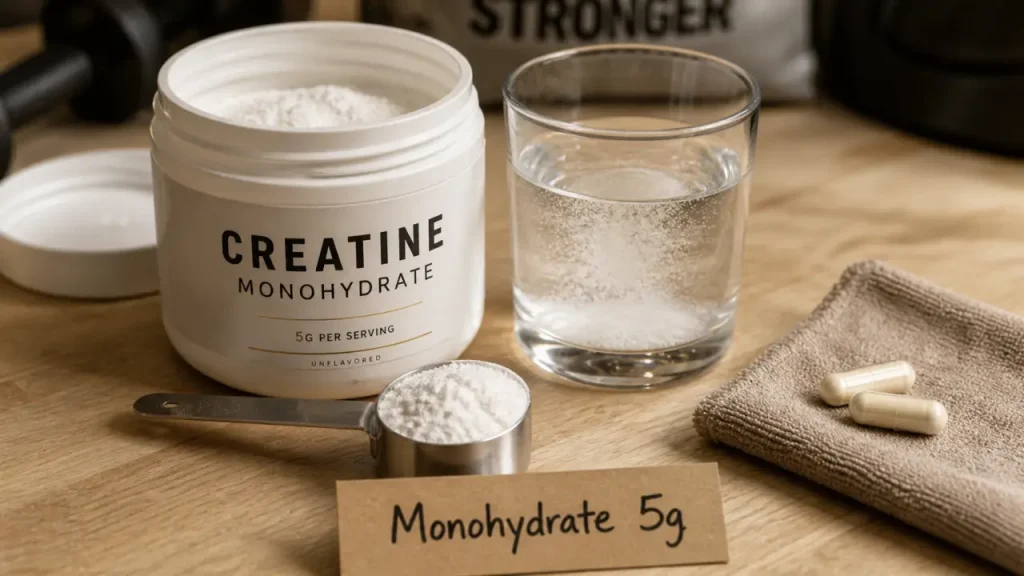 Quelle creatine prendre : monohydrate en poudre 5g