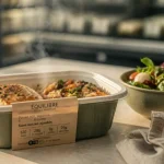 Repas minceur tout prêt grande surface : barquette et salade en supermarché