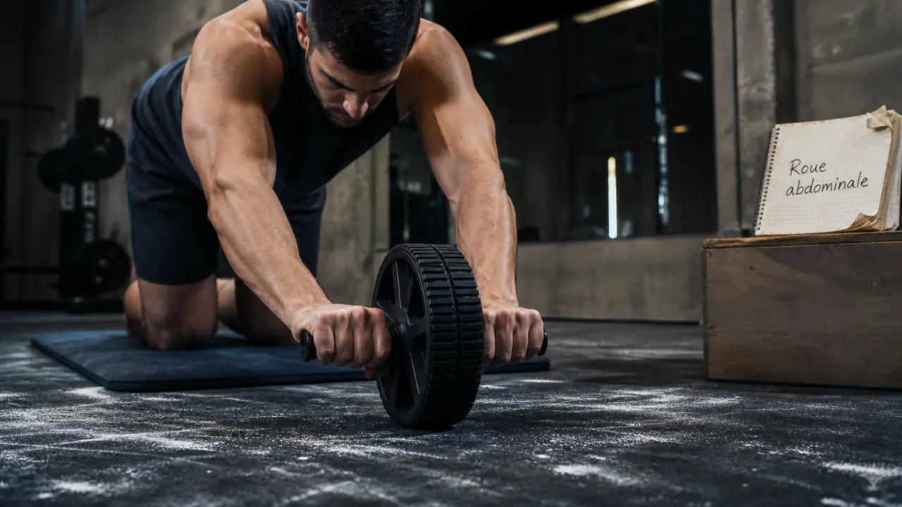 Roue abdominale : combien de série, genoux et ab wheel en salle