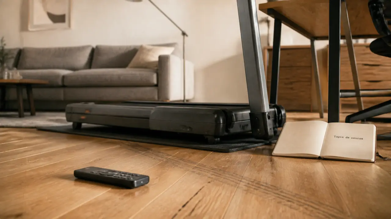 Tapis de course en appartement compact près du bureau