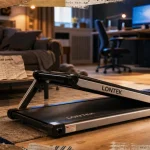 Tapis de course lontek plié en 5 secondes, silencieux