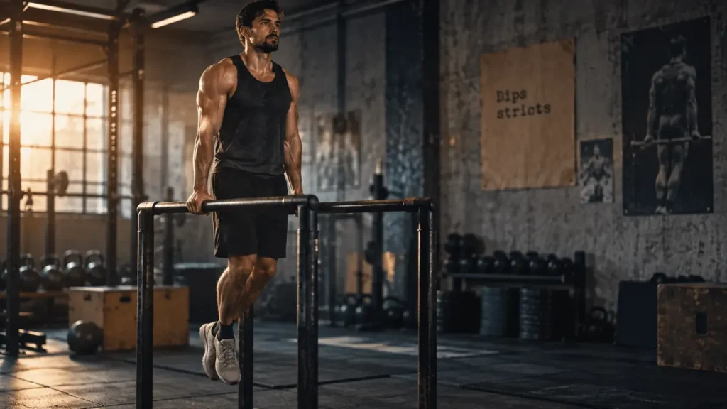 Dips musculation : contrôle de l’amplitude pour protéger les épaules