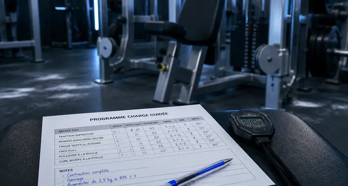 Programme complet musculation avec charge guidée pdf gratuit : 12 exercices en salle