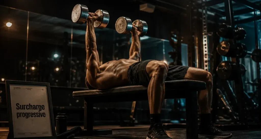 Programme musculation haltère pdf : développé couché en salle
