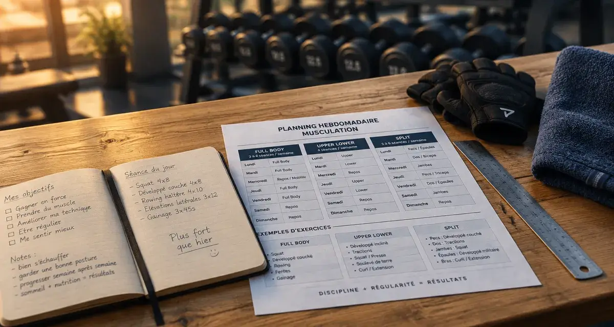 Programme musculation semaine pdf : 3 modèles