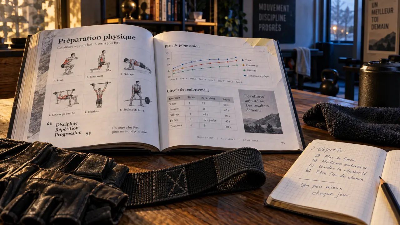 La bible de la préparation physique : livre ouvert sur musculation et progression