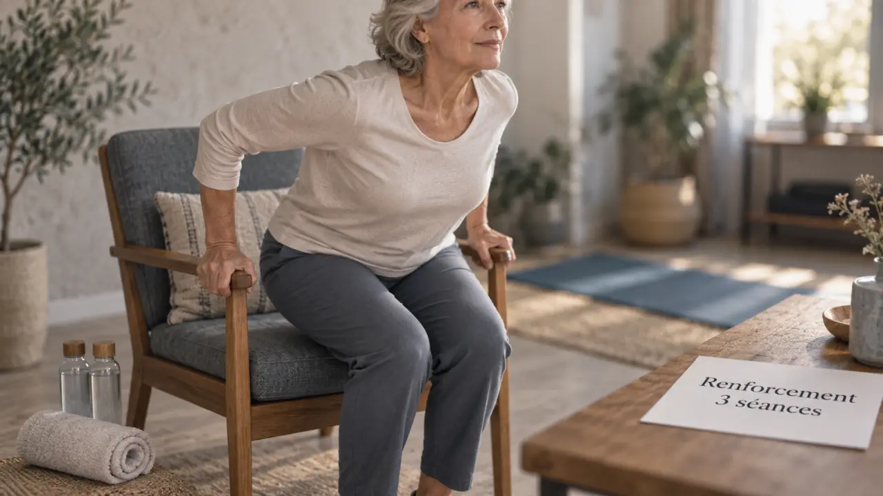 Programme de musculation pour femme de 60 ans pdf : renforcement, équilibre et autonomie à domicile